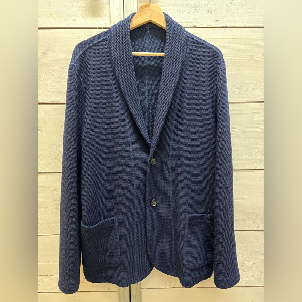 Giorgio Armani shawl neck cardigan - navy medium